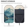 thumbnail image 5 of Bulopur Mountain Car Seat Cover Towel Seat Cover Waterprof Bucket Seat Cover for Sports Washable Sweat Car Seat Towel Cover for Yoga Outdoor Travel Gift for Birthday, 5 of 8