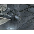 thumbnail image 3 of Ambesonne Winter Quilted Coverlet 3 Pcs, Moon at Night in Forest, King Size, Black and Blue, 3 of 4