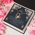 thumbnail image 5 of To My Wife 20th Wedding Anniversary - Forever Love Necklace - White Gold or Yellow Gold - Gift Box, 5 of 5