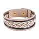thumbnail image 1 of Multilayer Press Buckle Bangle Handmade Weaving Women Bracelet Jewelry Accessories Black, 1 of 1