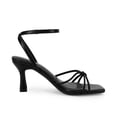thumbnail image 4 of Women  Square Toe Kitten Heel Sandals   Ankle Strap Buckle Closure, Open Back Design, Open Toe Summer Dress Sandals, 4 of 6