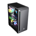 thumbnail image 4 of Segotep GANK 5 Gaming Computer PC Case Support ATX Micro-ATX, MINI-ITX Mid Case USB3.0 Port, mid atx tower Case only Black, 4 of 7