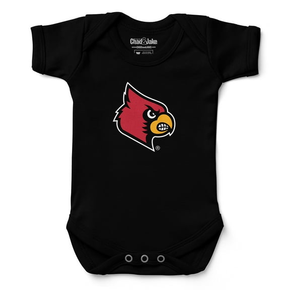Infant Chad & Jake Black Louisville Cardinals  Bodysuit