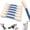 Blue, variant on Giant Qtip Cat Toy, 6 Pack Interactive Giant Q Tip Cat Toy for Indoor Boredom, Cotton Swab Cat Toy