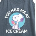 thumbnail image 3 of Peanuts - You Had Me At Ice Cream - Women's Racerback Tank Top, 3 of 6