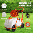 thumbnail image 6 of BENTISM Battery Powered Lawn Sprayer Cart Sprayer 15 Gal Tank w/ Wheels 0-90 Psi, 6 of 9