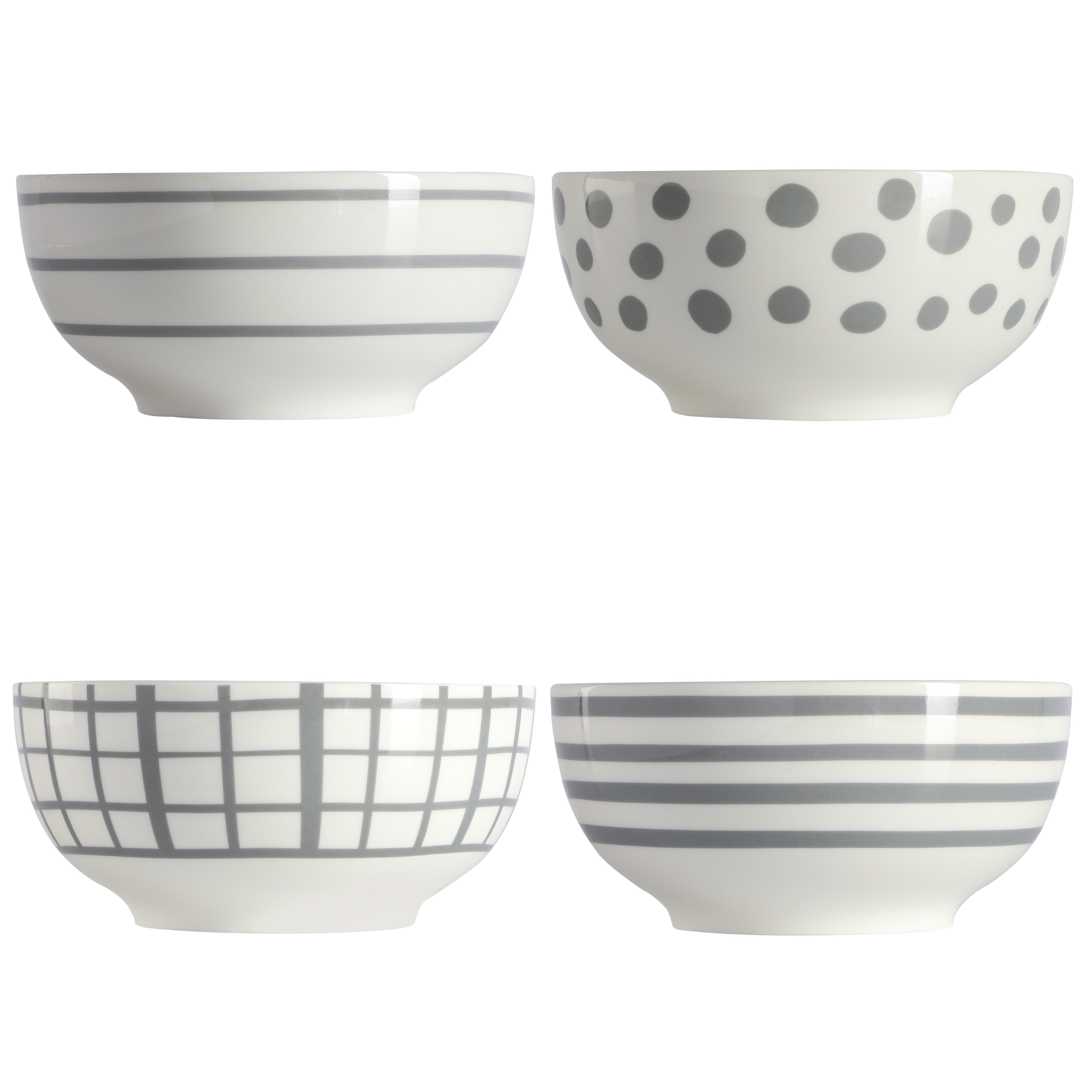 Kate Spade Black White Stripes Dots Dinnerware Collection