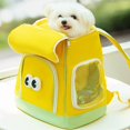 thumbnail image 3 of Cute Cartoon Cat Front and Back Backpack for Dogs To Go Out in All Seasons Breathable Cat Bag Chest Bag Pet Backpack, 3 of 6