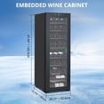 thumbnail image 5 of Garvee Glass Door Beverage Refrigerator, 39-Bottle Dual-Zone, Black, 5 of 7