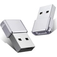 thumbnail image 1 of KOMI USB to USB C Adapter 2 Pack,Type C Female to A Male OTG Converter for Apple Watch Ultra iWatch 7 8 SE,iPhone 16 15 14 13 12 11 Plus Pro Max,AirPods,iPad Air 4 5 Mini 6,Galaxy S24 S23 S22, 1 of 5