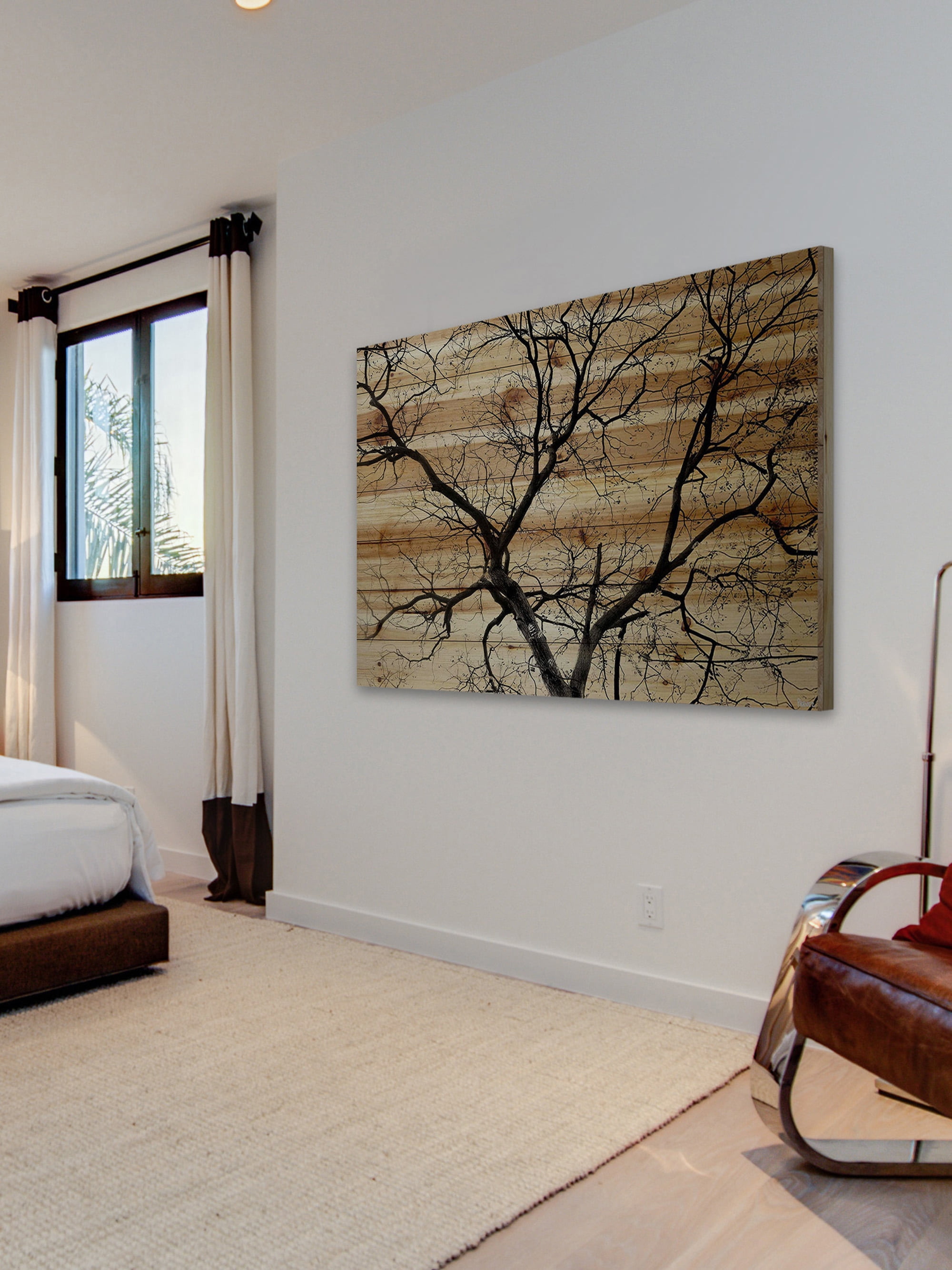 Parvez Taj Branching Out III Pinewood Wall Art, 12" x 18"