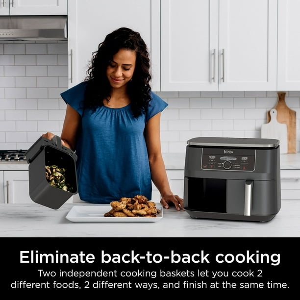 diiyani Ninja Foodi 6-in-1, 8 Quart 2-Basket Air Fryer with DualZone