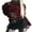 Red, variant on Women's Distressed Crop Tops Gothic Long Sleeve Round Neck Striped Print Loose T-Shirts Halloween Costume