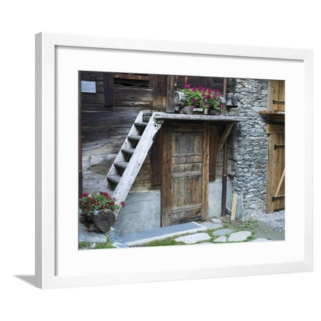 Pottery Barn Store Finder Switzerland, Zermatt, Old Town, Oldest Part of the Village, Barn and Storage Building Detail Framed Print Wall Art By Jamie And Judy Wild ()