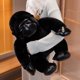 thumbnail image 2 of Juguetes de peluche de gorila negro, decoración de sofá suave, muñecas de Mono para novia, regalos de cumpleaños, nuevo, 2 of 5