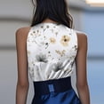 thumbnail image 3 of Camisola con Cuello en V Profundo de Satén para Mujer, Camisola Elegante de Satén para Mujeres con Cintura Reunida Por la Noche, 3 of 5