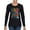 Black, variant on Colorful Cat Portrait | Cat Lover Owner | Dean Russo Art Animal Lover Womens Long Sleeve T-Shirt, Heather Grey, S