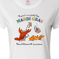 thumbnail image 4 of Inktastic There's No Party Like Mardi Gras with Partying Seafood Women's T-Shirt, 4 of 5