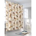thumbnail image 3 of Fsddascl Western Cowboy Shower Curtain Set - 48" x 72" Washable Bathtub Curtain with 12 Hooks, Vintage Country Horse Plants Art Waterproof Fabric Stall Shower Curtains for Bathroom/Bathtub Décor, 3 of 6
