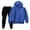 Royal Blue, variant on LNZGNM Hooded Tracksuit 2-3Y 2pcs Hoodies & Leg-Cuffed Pants Fashion Outfits Spring Clothing Sets for Youth, Blue, 2-3Y
