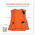 thumbnail image 5 of GloWear 8249Z-S Single Size Class 2 Economy Surveyors Zipper Vest, Polyester, X-Small, Orange, Ships in 1-3 Business Days | Bundle of 10 Each, 5 of 10