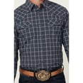 thumbnail image 3 of Blue Ranchwear Men's Elk Plaid Print Long Sleeve Snap Western Shirt - BRFA24W76-IND, 3 of 4