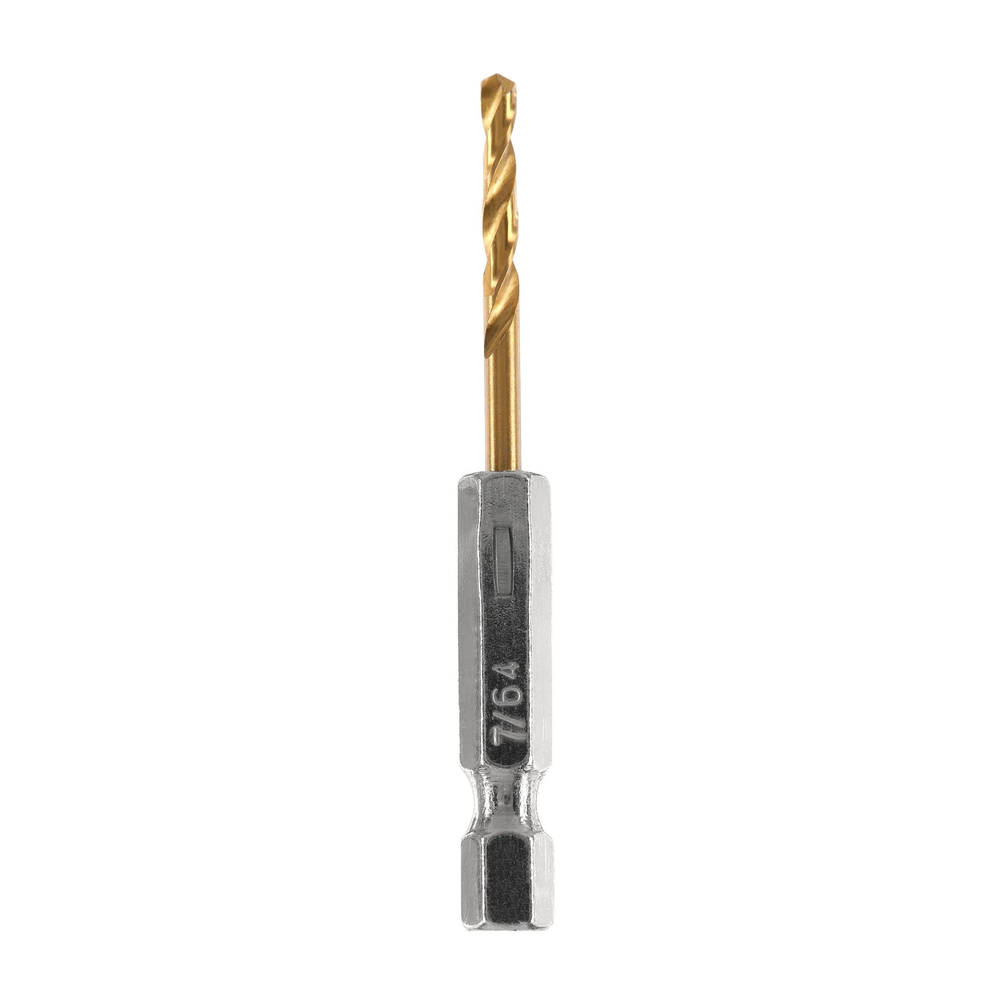 HART 2-Piece 7/64-inch Hex Shank Titanium Drill Bit Set