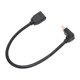 thumbnail image 1 of Cable Displayport macho a Displayport hembra compatible con 8K a 60 Hz y 4K a 144 Hz, 0,3 metros, codo de 90°, Displayport 1.4 para DVD, 1 of 12