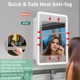 thumbnail image 5 of Aris Medicine Cabinet with Mirrors and Lights, 20'' x 28'' Recessed/Wall Mounted Bathroom Cabinet, 3 Mode Lights, Anti-Fog, Dimmable, White, 5 of 9