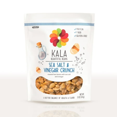 (3 pack) (3 Pack) Kala Bean Snacks, Sea Salt & Vinegar Crunch, 5 Oz