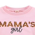 thumbnail image 4 of Infant Baby Girls Hoodie Spring Autumn Long Sleeve T Shirts Kids Leopard Letter Mama Tops, 4 of 6
