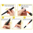 thumbnail image 5 of 50% Off Clear! Back-to-College Double-headed Acrylic Marker Black Rod DIY Hand-painted Ceramic Graffiti Pen 10ml, 5 of 7