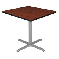 Regency 30 in. Small Square X-Base Breakroom Table- Cherry Top, Grey Legs