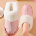 thumbnail image 3 of Pantuflas de gamuza con boca grande Mao para hombre y mujer, pantuflas de interior para el hogar, cálidas pantuflas Mao Mao para otoño e invierno, 3 of 6