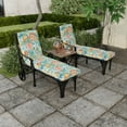 thumbnail image 3 of Jordan Manufacturing 22" x 72" Multicolor Rectangle Chaise Lounge Outdoor Seating Cushions, 3 of 14