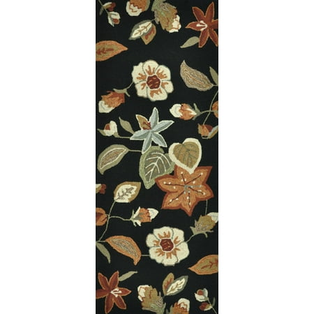 Country Fl Summerton Collection Area Rug In Black Rust And Country Fl Summerton Collection Area Rug In Black Rust And Oval Rectangle Round Runner Shape