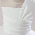 thumbnail image 6 of ZHOGXU Kids Elegant Girls Sleeveless Color Block One Shoulder Lace Layered Tulle Ball Gown Princess Dress Nice For Party And Dance, 6 of 9