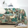 thumbnail image 2 of Couverture en Coton Boho Couvre-Lit Double Face Linge de Lit Housse de Canapé Drap (150 x 200 cm), 2 of 5