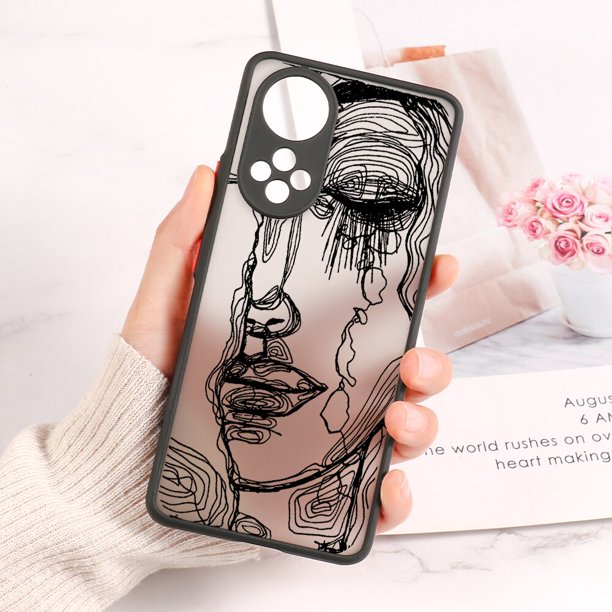 Funda abstracta para Huawei Honor 50, 70, 8X, 10X Lite, 9A, 20, 30, 30s, P Smart 2021, Nova 5T, 6, 7, SE, 7i, 5i, 5Z Fivean unisex