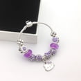 thumbnail image 1 of Venta al por mayor de cuentas de diamantes de imitación de cristal de Hello Kitty Diy, pulseras con dijes de cadena de serpiente de Plata de Ley 925 para mujer, 1 of 3