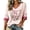 Pink #73, variant on DORKASM Breast Cancer Shirts for Women 3/4 Sleeve Breast Cancer Awareness Tops V Neck Hope Love Wings Comfy Pink Ribbon Tshirt Cancer Survivor Casual Tee Blue XL