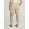 thumbnail image 3 of Terra & Sky Women's Plus High Rise Bermuda Shorts, 7" Inseam, Sizes 14W-26W, 3 of 5