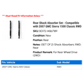 thumbnail image 2 of Rear Shock Absorber Set - Compatible with 2007 GMC Sierra 1500 Classic RWD - Replacement, 2 of 2