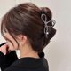 thumbnail image 2 of Hair Clip Metal Large Bow Hair Claw Clips French Elegant Pearl Butterfly Ribbon Knot Shape Hair Styling Hair Accessories Black Hair Barrette Hairpin f, 2 of 3