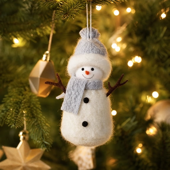 Christmas Snowman Hanging Ornament, Cute Winter Character Pendant for Xmas Tree Home Holiday Party and Festive Decor