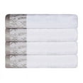 thumbnail image 2 of Superior Wisteria Floral Cotton Bath Towels, Set of 4, White, 2 of 8
