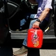 thumbnail image 3 of Coca-Cola 4L Portable Mini Fridge, 6 Can Mini Cooler/ Warmer for Travel, Office & Home- Red, 3 of 9