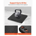 thumbnail image 2 of KFFKFF Appliance Slider, Compact 10.5 x 13-inch, Rolling Tray with Quiet Rubber Wheels & Built-in Handle, Easy to Maintain, Sliding Tray for Coffee Machines and Kitchen Countertops, Black, 2 of 9