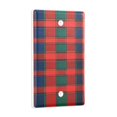 thumbnail image 2 of Yayeee Blank Wall Plate Cover 1-Gang 4.5"x2.7" Home Unused Decorative Outlet, Red and Blue Pattern, 2 of 7