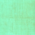 thumbnail image 1 of Ahgly Company Indoor Square Solid Turquoise Blue Modern Area Rugs, 3' Square, 1 of 4